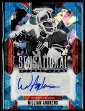 2024 Panini Prizm Sensational Signatures Blue Ice William Andrews /99 (AU) Auto