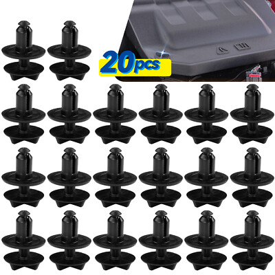 Confezione da 5 copribatteria e clip per pannello compatibile con Range Rover LR024316, parte di ricambio in nylon nero per foro da 9 mm