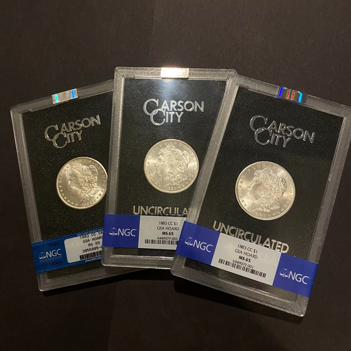 1883 CC Morgan Silver Dollar $1 NGC MS65 Uncirculated GSA Carson