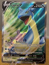 Lapras V FULL ART 189/202 Ultra Rare Sword & Shield Pokémon TCG
