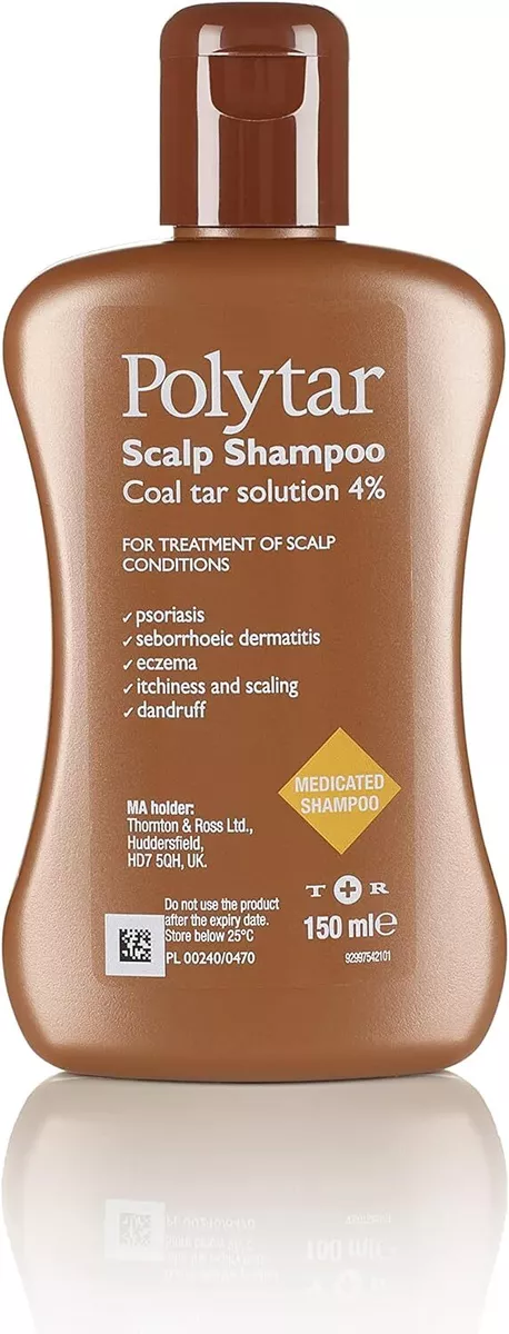 Scalp Shampoo Treats Psoriasis Seborrhoeic Dermatitis Coal Tar 150ml