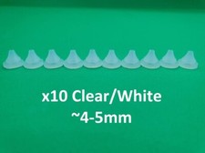 WHITE CLEAR Shower Head Rubber silicon nozzles nipple replacement water spray 