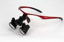 Lente d'ingrandimento chirurgica dentale ingrandimento 2,5X distanza di lavoro 420Mm bordeaux 