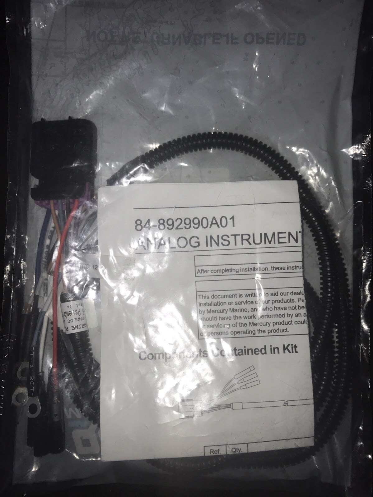 Analog Gauge Harness to Connect Gauge to Modern Mercury Mariner