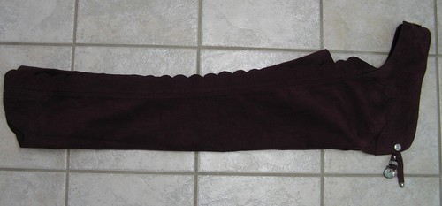 NEW OUTSTANDING CUSTOM MADE SOFT ULTRASUEDE SCALLOPED SHOW CHAPS PURPLE - Picture 9 of 21