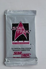 1991 STAR TREK 25th ANNIVERSAY SERIES 1 SEALED 12 OFFICIAL FULL COLOR CARD SET