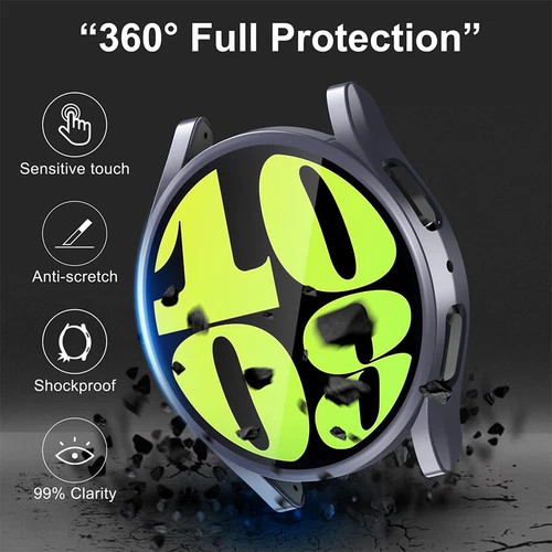 For Samsung Galaxy Watch 7 FE 40/44mm Shell Case Cover TPU Screen Protector - Picture 9 of 36