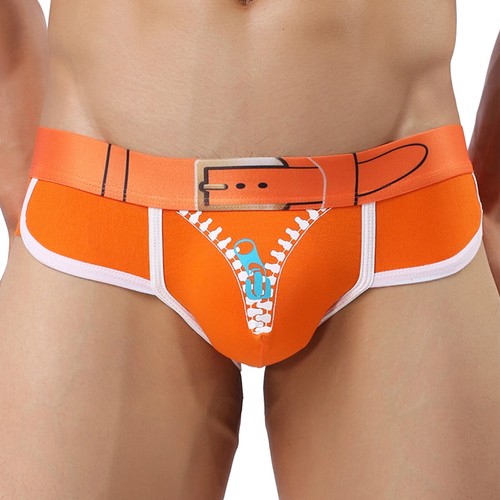 Men's Underwear Bulge Pouch Briefs Panties Print Soft Funny Naughty Boxer Briefs - Picture 44 of 72