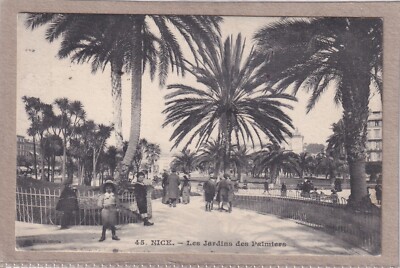 Ansichtskarte Frankreich - Nice/Nizza - Les Jardins des Palmiers - 1912 - s/w