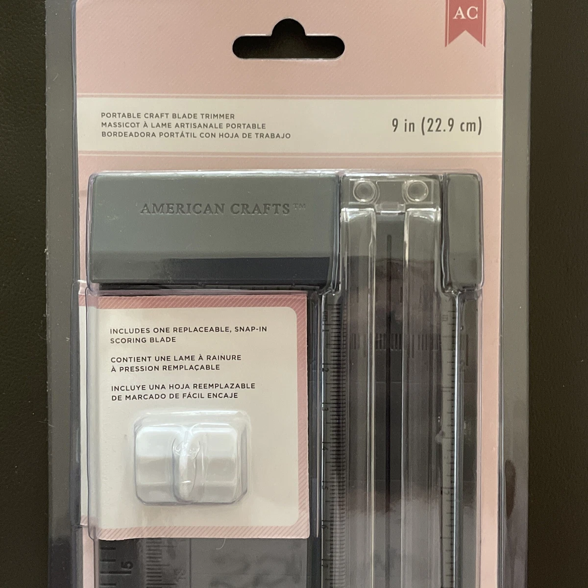 American Crafts Cut Up Portable Paper Trimmer, 9in., Paper Trimmer For Crafting