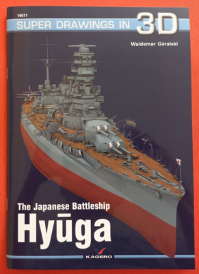 Kagero Super Drawings in 3D 16071 71, The Japanese Battleship HYUGA