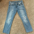 American Eagle Artist Crop Stretch Jeans - Size 2 - Distressed — photo 1