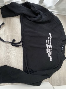 zara slogan sweatshirt