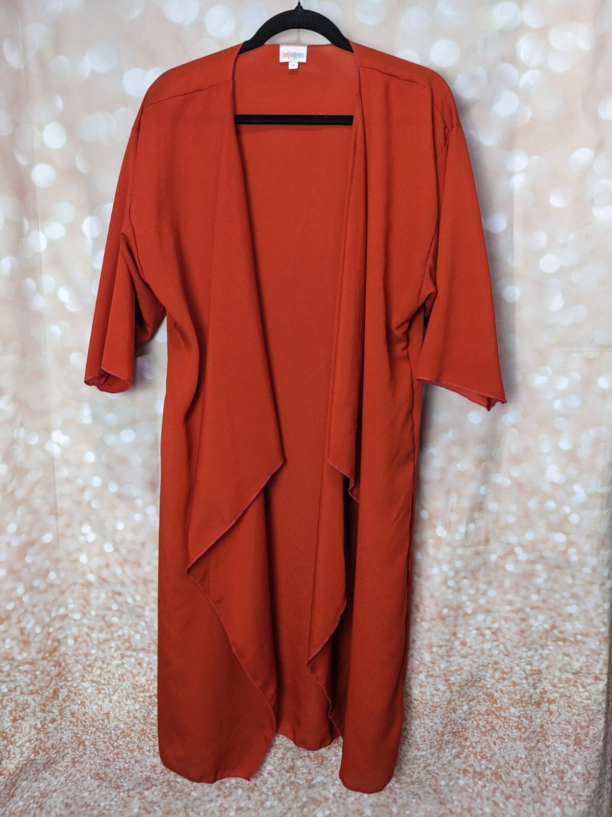 LuLaRoe Orange Women's Rust Solid Colored Shirley… - image 1