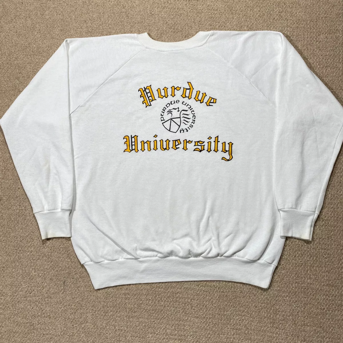 White purdue deals sweatshirt