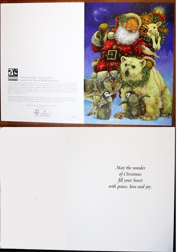 Lot 8 Assorted NWF 8x5.5" Christmas Seasons Greetings Cards w/Env Animals Scenic - Picture 4 of 9
