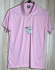 NWT Page & Tuttle Women’s Pink Short Sleeve Polo Performance Golf Shirt
