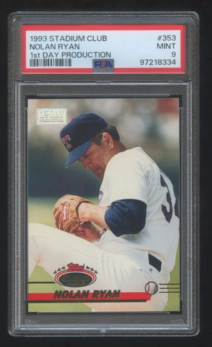 Nolan Ryan #353 1993 Stadium Club 1st Day Production card