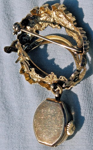 Very Rare Watch Brooch Bucherer Period Excellent Condition + Box Original - Picture 8 of 12