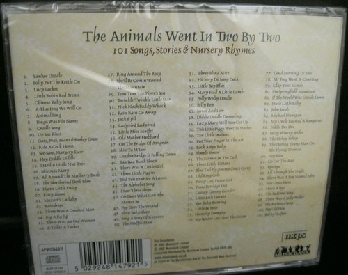 THE ANIMALS WENT IN TWO BY TWO 101 SONGS, STORIES ON CD FROM MUSICBANK NEW!! - Picture 2 of 2