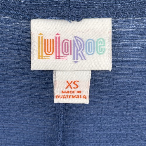 Women’s LuLaRoe Joy Navy Blue Open Front Vest Duster Sheer, Size XS - Picture 4 of 6