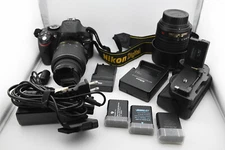 Nikon D5200 24.1 MP Digital SLR Camera w/ 2 lenses, extras. 11,165 shutter count