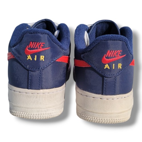 Nike Air Force 1 2017 Independence Day Obsidian White Red Blue 6Y - Picture 5 of 8
