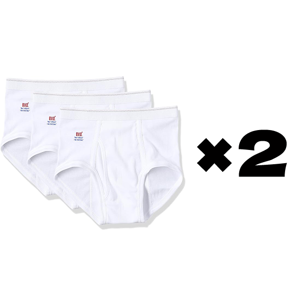 B.V.D.] Briefs GOLD G012TS Men's Cotton LL Size 3P A | eBay