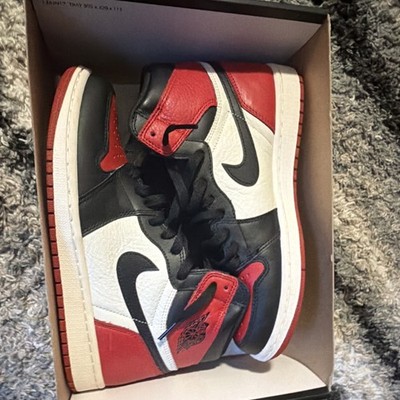 Jordan Air Jordan 1 Retro OG High Bred Toe Leather High-Top 555088-610 2018
