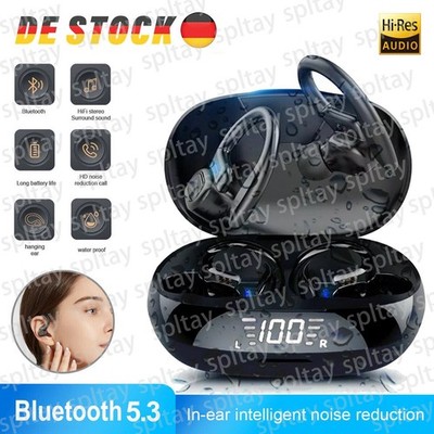 Für Samsung iPhone Sport Handy Kopfhörer Bluetooth TWS Stereo Kabellos Headset