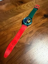 Vintage 1986 Swatch Sir Swatch | Rare Green/R...