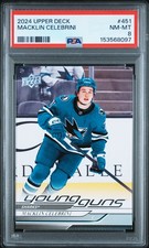 2024 UPPER DECK #451 MACKLIN CELEBRINI ROOKIE RC PSA 8