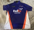 Denny Hamlin Autographed FedEx Racing Jersey Crew Shirt Size XL NASCAR