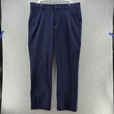 Under Armour Mens Chino Pants W40 L32 Blue Straight Leg Active Gym Pantalones 