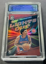 AUSAR THOMPSON 2023-24 Donruss Optic Lights Out-Red #/99 Arena Club 10 GEM RC