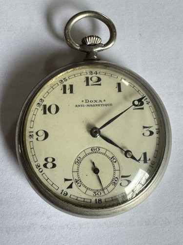 DOXA Vintage Mechanical Pocket Watch 1905 Swiss Antique