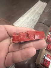 Vintage MIDGETOY Fire Engine Truck Red Collectible Cast Metal Toy