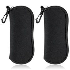 Sunglasses Pouch, Soft Glass Cases 2 Pack Ultra Light Neoprene Eyeglass Case