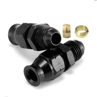 2Pcs 6AN männlich auf 3/8'' Rohr Hardline Kraftstoffleitung Adapter Fitting