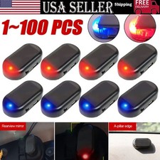Car Alarm Warning Solar Flash Led Light Fake Security System Anti-theft Signa