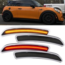 Smoked Lens Led Side Marker Light Kit Compatbile With Mini Cooper 2014-2019 F55