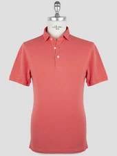 NEW GRAN SASSO LIGHT RED COTTON POLO US 42 - EU 52 G4S59