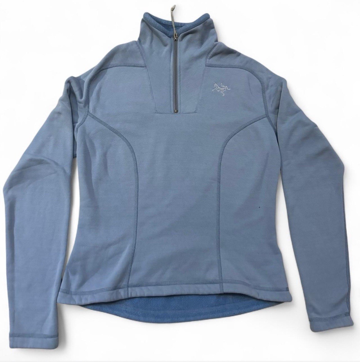 Giacca Sigma Piccola Vintage ARC'TERYX Blu Polartec FLEECE 1 4 Zip Anni 2000 Hiking Gorp