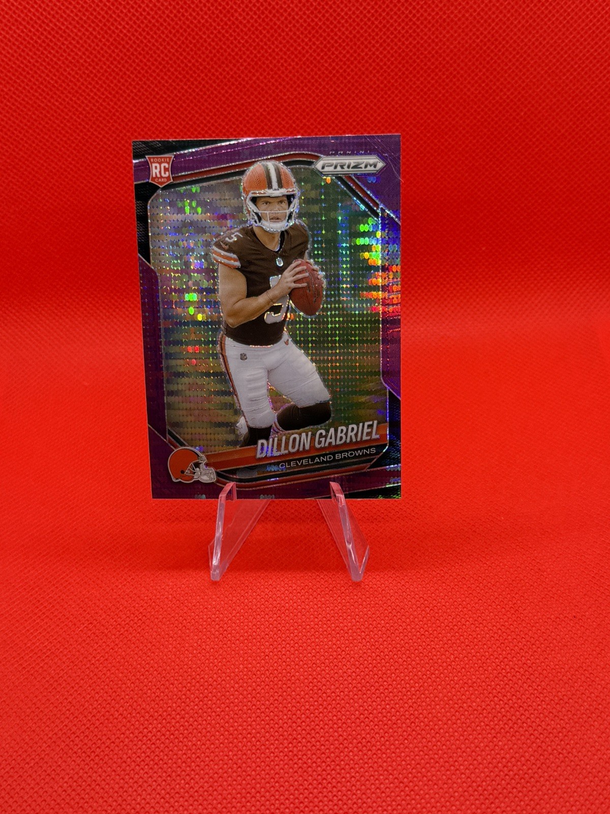 2025 Panini Prizm #372 Dillon Gabriel Purple Pulsar