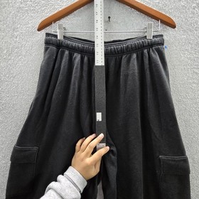 PINK Victoria's Secret Women Pants M Black Cargo Fleece Jogger Baggy