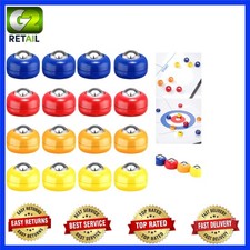 High-Performance Shuffleboard Pucks - 16 Pack with Polished Beads for Easy Play