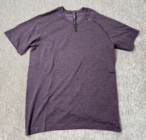 Lululemon Shirt Men S Purple Metal Vent Tech Tee Short Sleeve Gym Performance d