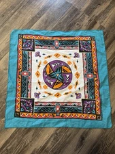 Vintage Made USA Hav A Hank Tribal Native American Western Bandana New