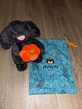 Jellycat Bashful Black Bunny Rabbit Plush Soft Toy Small With Tags Pumpkin