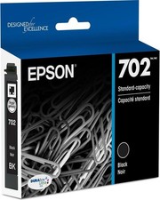 EPSON 702 DURABrite Ultra Ink Standard Capacity Black Cartridge T702120-S Work
